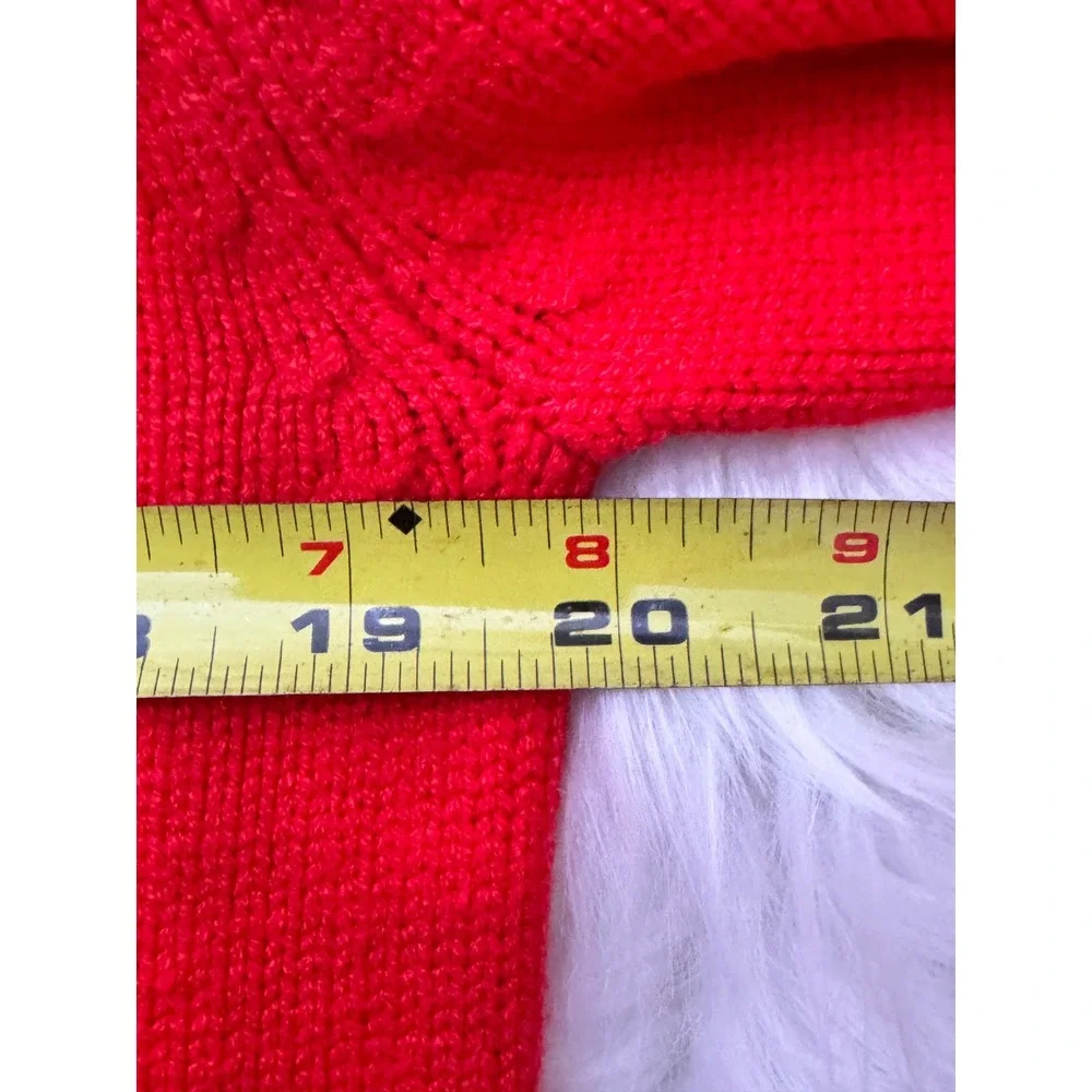 Good American Womens Red Grenadine Crewneck‎ Knit Sweater GSK0292 Size S NWT